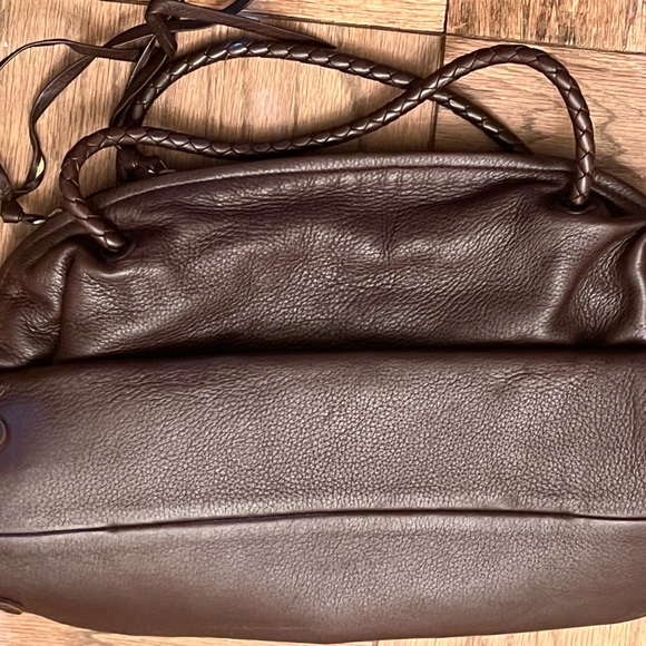 Bottega Veneta CHOCOLATE Brown leather bag with woven straps. Stunning! - Picture 3 of 13
